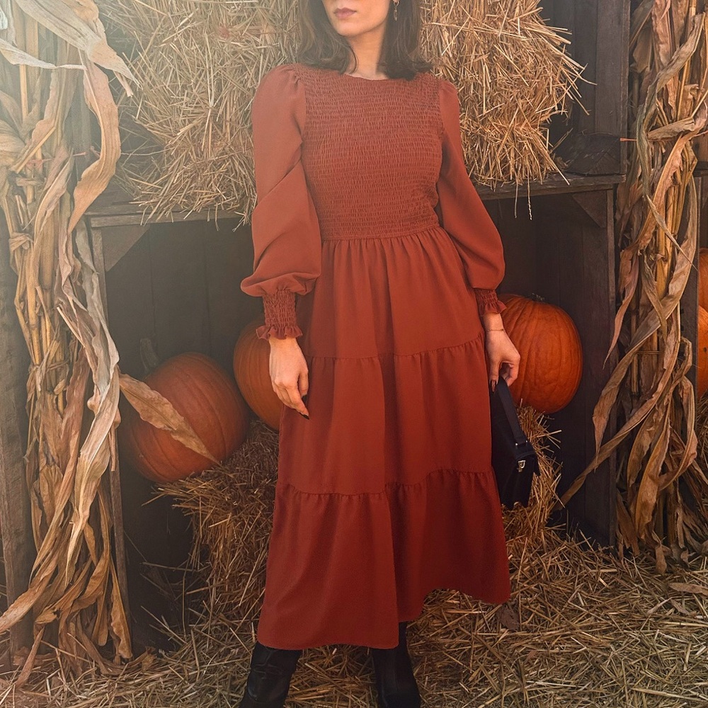 Rust Brown Dress